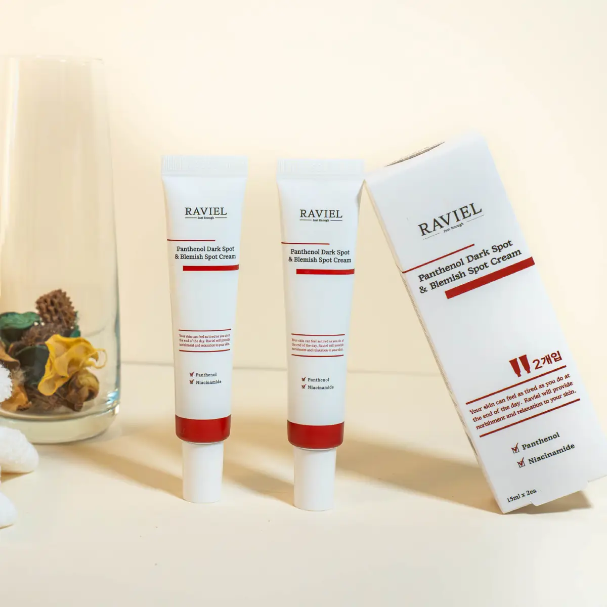 Panthenol Dark Spot & Blemish Cream 15 ml - Raviel para KUDZŪ COSMETICS