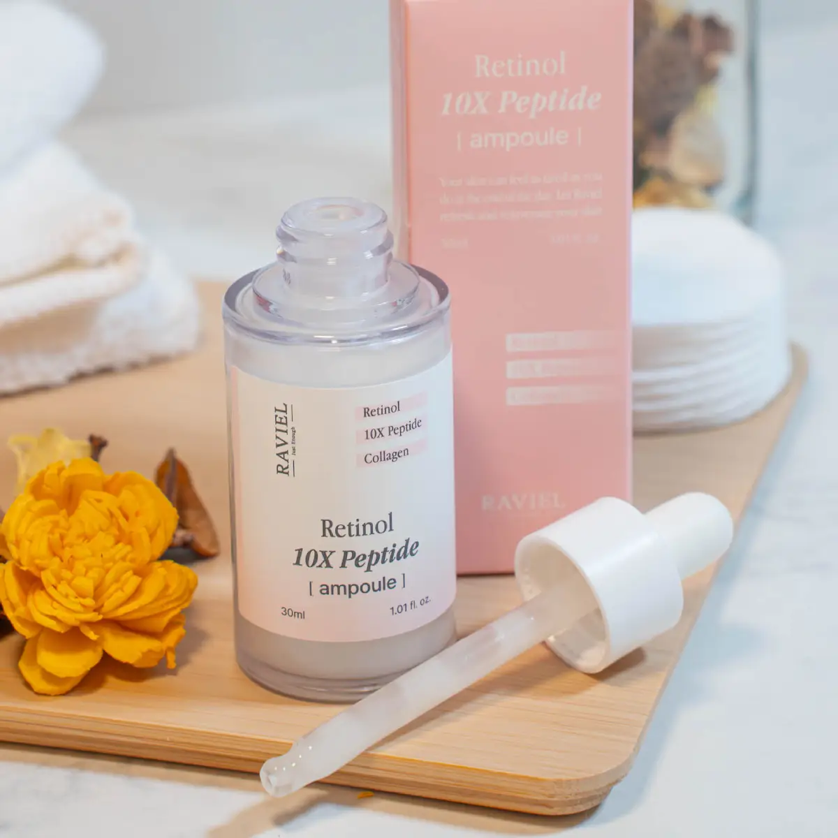 Retinol 10X Peptide Ampoule - Raviel para KUDZŪ COSMETICS