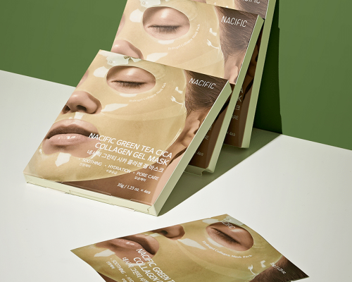 Grean Tea CICA Collagen Gel Mask 4 uds - NACIFIC para KUDZŪ COSMETICS